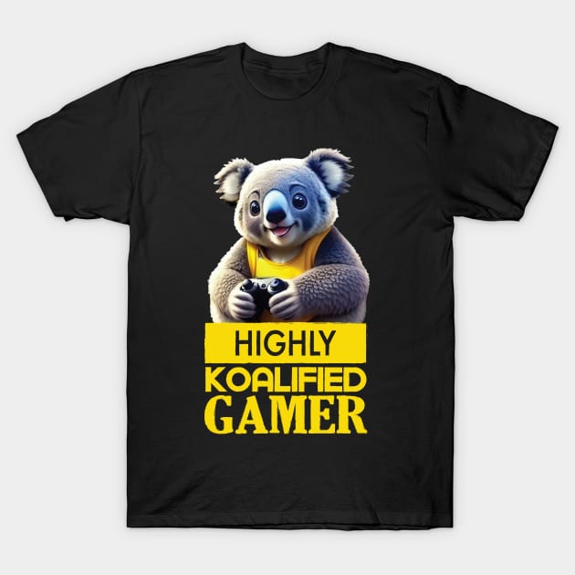 Just a Highly Koalified Gamer Koala 2 T-Shirt by Dmytro